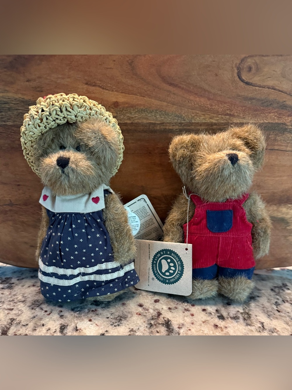 Boyds Bears & Friends Teddy Bear Pair Archive Collection 1999 Original Tags